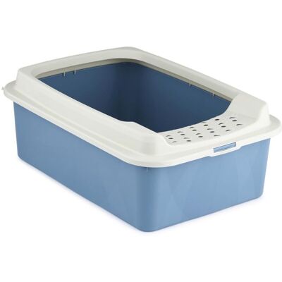 ROTHO Bonnie Cat Vaschetta Per Lettiere Aperta Blu, Grigio - ROTHO Bonnie Cat Vaschetta Per Lettiere Aperta Blu, Grigio -
