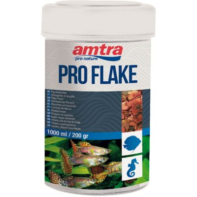 Cibo in scaglie Amtra Pro - Pesci tropicali 1000ml Cibo in scaglie Amtra Pro - Pesci tropicali 1000ml