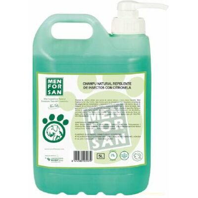 Shampoo Menforsan per cani repellente insetti citronella 5 L Shampoo Menforsan per cani repellente insetti citronella 5 L