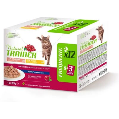 TRAINER Gatto - Natural 12x85gr Salmone&pollo TRAINER Gatto - Natural 12x85gr Salmone&pollo