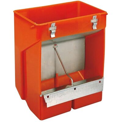 NOVITAL Mangiatoia A Tramoggia Per Conigli 2 Scomparti - Con Coperchio NOVITAL Mangiatoia A Tramoggia Per Conigli 2 Scomparti - Con Coperchio