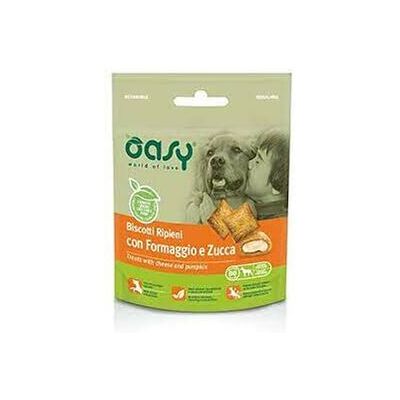 OASY Biscotti Ripieni Con Formaggio E Zucca 80gr - OASY Biscotti Ripieni Con Formaggio E Zucca 80gr -