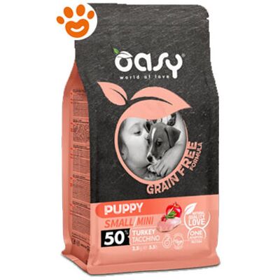 Oasy Alimento Grain Free Cuccioli Small & Mini con Tacchino Oasy Alimento Grain Free Cuccioli Small & Mini con Tacchino