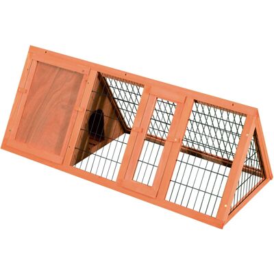 PawHut Gabbia Per Conigli E Piccoli Animali In Legno Di Abete Per Esterno - PawHut Gabbia Per Conigli E Piccoli Animali In Legno Di Abete Per Esterno -