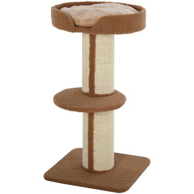 PawHut Tiragraffi Ad Albero Per Gatti Con Cuccia, 45x45x91cm PawHut Tiragraffi Ad Albero Per Gatti Con Cuccia, 45x45x91cm