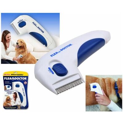 MARCA Pettine Spazzola Elettrica Per Pelo Gatto Cane Antipulci Batterie MARCA Pettine Spazzola Elettrica Per Pelo Gatto Cane Antipulci Batterie