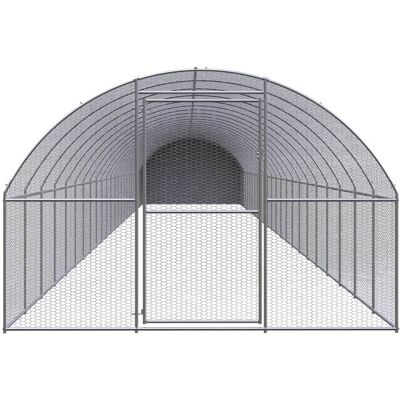 MAISON EXCLUSIVE - Pollaio Per Esterni 3x24x2 M In Acciaio Zincato MAISON EXCLUSIVE - Pollaio Per Esterni 3x24x2 M In Acciaio Zincato