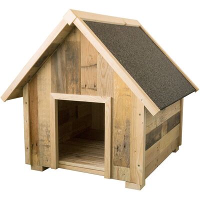 SUINGA Caseta De Madera Para Perros 59x61x65 Cm Caseta A Dos Aguas Rustica Para Perro Grande SUINGA Caseta De Madera Para Perros 59x61x65 Cm Caseta A Dos Aguas Rustica Para Perro Grande