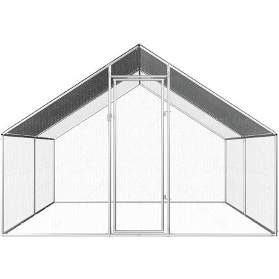 MAISON EXCLUSIVE - Gabbia Per Polli Da Esterno 2,75x4x1,92m In Acciaio Zincato MAISON EXCLUSIVE - Gabbia Per Polli Da Esterno 2,75x4x1,92m In Acciaio Zincato
