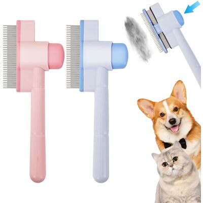 OEM Set Di 2 Pettini Antipulci Per Cani E Gatti - Fantastica Spazzola Per La Toelettatura - Pulitore Per Gatti Con Denti In Acciaio Inossidabile, Pettine Per Gatti Contro Pulci E Zecche, Animali Domestici OEM Set Di 2 Pettini Antipulci Per Cani E Gatti - Fantastica Spazzola Per La Toelettatura - Pulitore Per Gatti Con Denti In Acciaio Inossidabile, Pettine Per Gatti Contro Pulci E Zecche, Animali Domestici