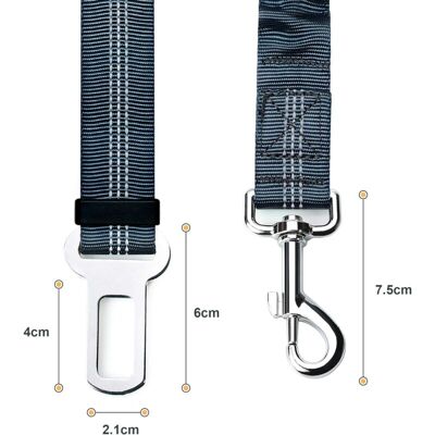 OEM Set Di 2 Cinture Di Sicurezza Per Cani, Con Ammortizzatori Elastici, Imbracatura Di Sicurezza Per Cani E Gatti, Adatta A Tutte Le Auto E Station Wagon. OEM Set Di 2 Cinture Di Sicurezza Per Cani, Con Ammortizzatori Elastici, Imbracatura Di Sicurezza Per Cani E Gatti, Adatta A Tutte Le Auto E Station Wagon.