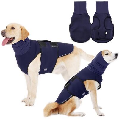 OEM Gilet Anti-ansia Per Animali Domestici - Giacca Con Cappuccio Traspirante - Protegge Da Temporali E Fuochi D'Artificio - Regolabile Con Velcro - Blu, Taglia S OEM Gilet Anti-ansia Per Animali Domestici - Giacca Con Cappuccio Traspirante - Protegge Da Temporali E Fuochi D'Artificio - Regolabile Con Velcro - Blu, Taglia S