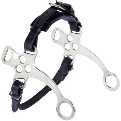 SARTORE Hackamore Con Tre Fori In Acciaio Inox Nasiera Imbottita E Sottobarbozzale In Cuoio SARTORE Hackamore Con Tre Fori In Acciaio Inox Nasiera Imbottita E Sottobarbozzale In Cuoio