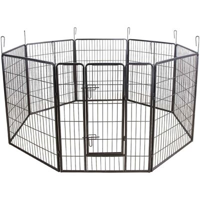 HELLOSHOP26 Recinto/gabbia Per Cani Cuccioli E Animali Domestici 163 X 163 Cm Grigio 3712022 HELLOSHOP26 Recinto/gabbia Per Cani Cuccioli E Animali Domestici 163 X 163 Cm Grigio 3712022