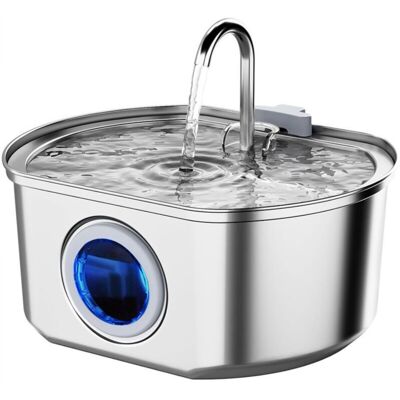 OEM Abbeveratoio Automatico Per Animali Domestici Da 3,2 Litri In Acciaio Inox Con Indicatore Del Livello Dell'acqua. OEM Abbeveratoio Automatico Per Animali Domestici Da 3,2 Litri In Acciaio Inox Con Indicatore Del Livello Dell'acqua.