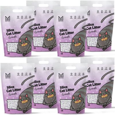OEM Lettiera Per Gatti In Silicone Mersjo Lavender 8x3,8l OEM Lettiera Per Gatti In Silicone Mersjo Lavender 8x3,8l
