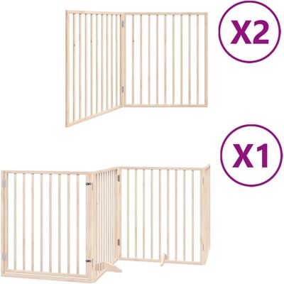 HELLOSHOP26 Cancelletto Di Sicurezza Per Animali Domestici Porta Pieghevole 8 Pannelli Legno Di Pioppo Marrone 020023242 HELLOSHOP26 Cancelletto Di Sicurezza Per Animali Domestici Porta Pieghevole 8 Pannelli Legno Di Pioppo Marrone 020023242