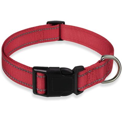 Zone Collare Riflettente Per Cani Con Chiusura Di Sicurezza Regolabile In Nylon, Per Cani Di Piccola E Media Taglia, 1 Pezzo (rosso, Taglia S) Zone Collare Riflettente Per Cani Con Chiusura Di Sicurezza Regolabile In Nylon, Per Cani Di Piccola E Media Taglia, 1 Pezzo (rosso, Taglia S)
