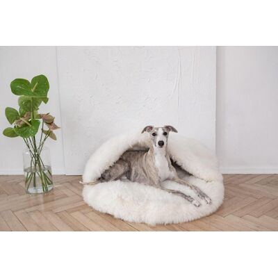 OEM Cuccia Per Animali In Pelle Di Pecora Naturale - Bianca 100 Cm OEM Cuccia Per Animali In Pelle Di Pecora Naturale - Bianca 100 Cm