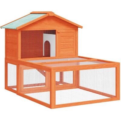MAISON EXCLUSIVE - Conigliera All'aperto Per Animali Piccoli In Legno MAISON EXCLUSIVE - Conigliera All'aperto Per Animali Piccoli In Legno