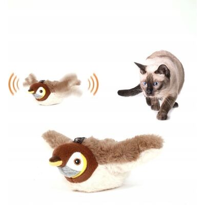 OEM Giocattolo Interattivo Per Gatti A Forma Di Uccellino In Peluche: Si Muove E Riproduce Suoni Di Uccelli. OEM Giocattolo Interattivo Per Gatti A Forma Di Uccellino In Peluche: Si Muove E Riproduce Suoni Di Uccelli.