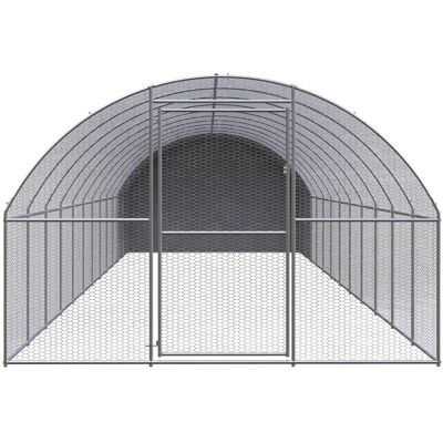 MAISON EXCLUSIVE - Gabbia Per Polli Da Esterno 3x12x2 M In Acciaio Zincato MAISON EXCLUSIVE - Gabbia Per Polli Da Esterno 3x12x2 M In Acciaio Zincato