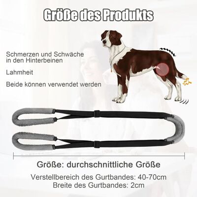 OEM Ausilio Per La Deambulazione Delle Zampe Posteriori Del Cane, Pettorina Per Cani, Ausilio Per La Deambulazione Per Cani Malati/anziani, Favorisce La Mobilità Del Cane (nero). OEM Ausilio Per La Deambulazione Delle Zampe Posteriori Del Cane, Pettorina Per Cani, Ausilio Per La Deambulazione Per Cani Malati/anziani, Favorisce La Mobilità Del Cane (nero).