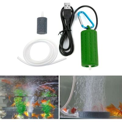 OEM Mini Pompa Ad Aria Usb Per Acquario: Silenziosa, A Basso Consumo Energetico, Portatile, Con Cavo Usb E 2 Uscite D'Aria. OEM Mini Pompa Ad Aria Usb Per Acquario: Silenziosa, A Basso Consumo Energetico, Portatile, Con Cavo Usb E 2 Uscite D'Aria.