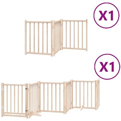 HELLOSHOP26 Cancelletto Di Sicurezza Per Cani Con Porta Pieghevole 9 Pannelli In Legno Di Pioppo Marrone 020023336 HELLOSHOP26 Cancelletto Di Sicurezza Per Cani Con Porta Pieghevole 9 Pannelli In Legno Di Pioppo Marrone 020023336