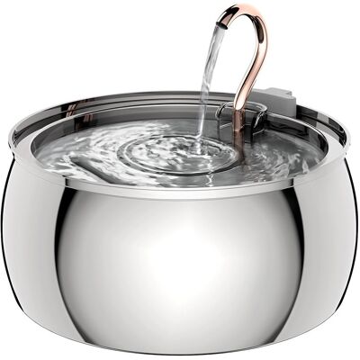 OEM Fontana Per Cani E Gatti In Acciaio Inox Da 4 Litri Con Design A Collo D'Oca, A Prova Di Perdite, Pratica E Igienica, Dallo Stile Elegante. OEM Fontana Per Cani E Gatti In Acciaio Inox Da 4 Litri Con Design A Collo D'Oca, A Prova Di Perdite, Pratica E Igienica, Dallo Stile Elegante.