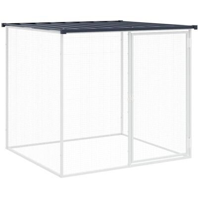 MAISON EXCLUSIVE - Gabbia Polli Con Tetto Antracite 103x98x90 Cm Acciaio Zincato MAISON EXCLUSIVE - Gabbia Polli Con Tetto Antracite 103x98x90 Cm Acciaio Zincato