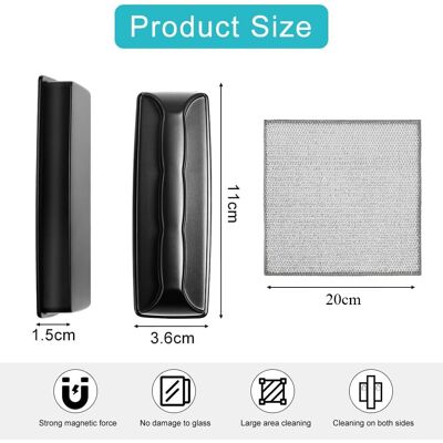 OEM Pulitore Magnetico Per Acquario Con 8 Panni Per La Pulizia - Adatto Per Vetri Di Acquario - Altro OEM Pulitore Magnetico Per Acquario Con 8 Panni Per La Pulizia - Adatto Per Vetri Di Acquario - Altro