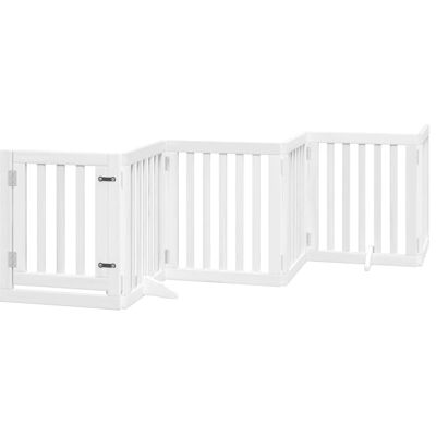HELLOSHOP26 Cancelletto E Porta Di Sicurezza Per Animali Domestici 6 Pannelli Legno Di Pioppo Bianco 020023356 HELLOSHOP26 Cancelletto E Porta Di Sicurezza Per Animali Domestici 6 Pannelli Legno Di Pioppo Bianco 020023356