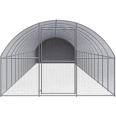 MAISON EXCLUSIVE - Gabbia Per Polli Da Esterno 3x16x2 M In Acciaio Zincato MAISON EXCLUSIVE - Gabbia Per Polli Da Esterno 3x16x2 M In Acciaio Zincato