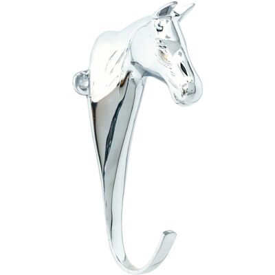 SARTORE Porta Biglia Testa Di Cavallo In Ottone Cromato 15 Cm SARTORE Porta Biglia Testa Di Cavallo In Ottone Cromato 15 Cm