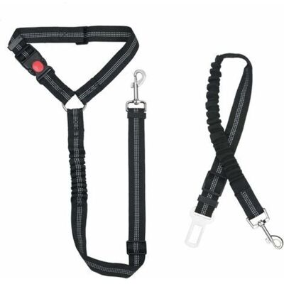 OEM Pettorina Di Sicurezza Regolabile In Nylon Per Cani E Gatti Con Assorbimento Degli Urti – Cintura Di Sicurezza Per Auto Nera 2 In 1 Per I Viaggi OEM Pettorina Di Sicurezza Regolabile In Nylon Per Cani E Gatti Con Assorbimento Degli Urti – Cintura Di Sicurezza Per Auto Nera 2 In 1 Per I Viaggi