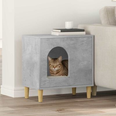 VIDAXL Casa Per Gatti Calcestruzzo 51 X 30 X 52 Cm VIDAXL Casa Per Gatti Calcestruzzo 51 X 30 X 52 Cm