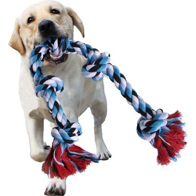 Zone Giocattolo Di Corda Da 1 Pezzo Per Masticatori Aggressivi Di Taglia Grande/media, Giocattolo Da Masticare Per Cani Da 96 Cm Con 5 Nodi, Giocattoli Da Tiro Alla Fune Zone Giocattolo Di Corda Da 1 Pezzo Per Masticatori Aggressivi Di Taglia Grande/media, Giocattolo Da Masticare Per Cani Da 96 Cm Con 5 Nodi, Giocattoli Da Tiro Alla Fune