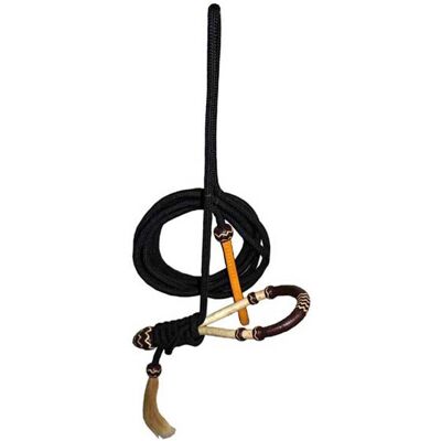 SARTORE Bosal In Cuoio E Rawhide Completo Di Mecate Con Punta In Cuoio Intrecciato SARTORE Bosal In Cuoio E Rawhide Completo Di Mecate Con Punta In Cuoio Intrecciato