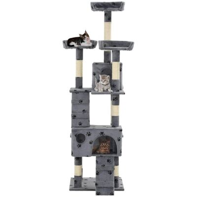 Albero per Gatti Helloshop26 Multi-piano Sisal - Mobili per Gatti Albero per Gatti Helloshop26 Multi-piano Sisal - Mobili per Gatti
