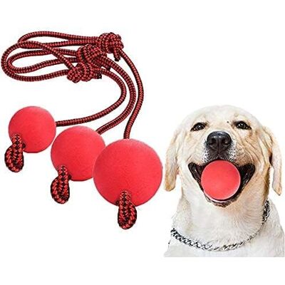 Zone Corda Con Palla Giocattolo Per Cani, 3 Pezzi Di Giocattoli Da Masticare Per Gatti, Giocattoli Per Cani Con Corda Con Palla Di Gomma - 2 Pezzi Da 5 Cm + 1 Pezzo Da 7 Cm Zone Corda Con Palla Giocattolo Per Cani, 3 Pezzi Di Giocattoli Da Masticare Per Gatti, Giocattoli Per Cani Con Corda Con Palla Di Gomma - 2 Pezzi Da 5 Cm + 1 Pezzo Da 7 Cm