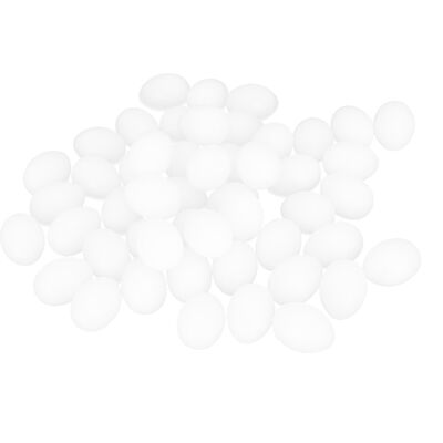 VISTRECK Lotto Di 50 Uova Finte In Plastica – Simulazione – Nido Di Colomba – Induzione Alla Deposizione – Realistiche VISTRECK Lotto Di 50 Uova Finte In Plastica – Simulazione – Nido Di Colomba – Induzione Alla Deposizione – Realistiche
