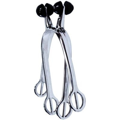 SARTORE Speroni In Acciaio Inox Con Rotella In Plastica Nera 30 Mm SARTORE Speroni In Acciaio Inox Con Rotella In Plastica Nera 30 Mm