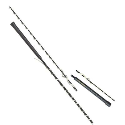 SARTORE Frusta Fleck In Fibra Di Carbonio Con Fiocco In Cuoio 180 Cm SARTORE Frusta Fleck In Fibra Di Carbonio Con Fiocco In Cuoio 180 Cm