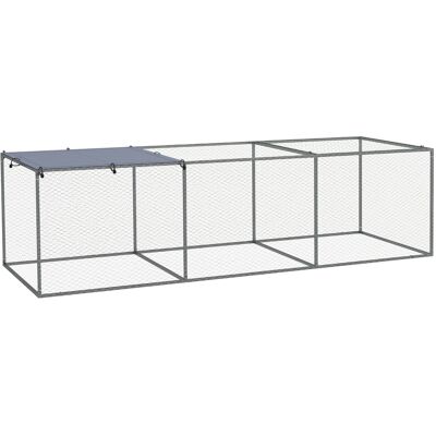 IROVAMI Piccolo Recinto Esterno Per Pollai Di 3 M², Dimensioni 3 X 1 X 0,8 M, In Acciaio Zincato. IROVAMI Piccolo Recinto Esterno Per Pollai Di 3 M², Dimensioni 3 X 1 X 0,8 M, In Acciaio Zincato.
