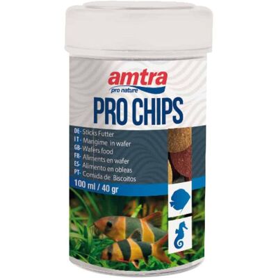 AMTRA Set 6 Pezzi Pro Chips 100 Ml Alimento Completo In Formato Di “chips” Affondanti AMTRA Set 6 Pezzi Pro Chips 100 Ml Alimento Completo In Formato Di “chips” Affondanti