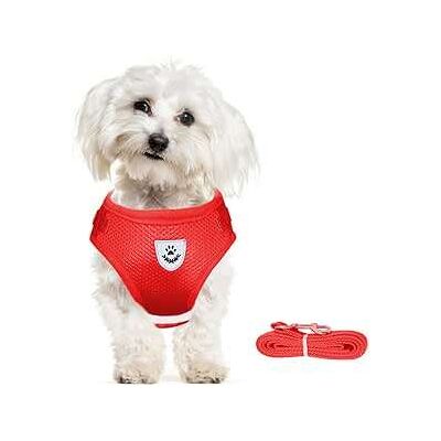 OEM Pettorina Per Cani Con Guinzaglio Riflettente, Regolabile, Traspirante, Rossa, L OEM Pettorina Per Cani Con Guinzaglio Riflettente, Regolabile, Traspirante, Rossa, L