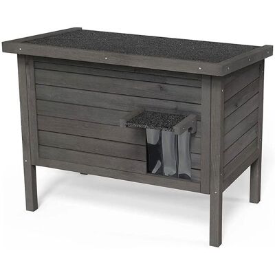 OEM Casa Per Gatti - Divit Kh74 - Grigio - Isolamento In Schiuma - Esterno 80,5 X 47 X 61 Cm OEM Casa Per Gatti - Divit Kh74 - Grigio - Isolamento In Schiuma - Esterno 80,5 X 47 X 61 Cm