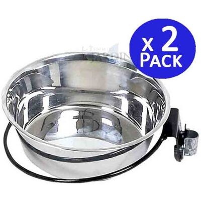 SUINGA Set Di 2 Mangiatoia E Abbeveratoio Per Cani In Acciaio Inossidabile Da 1,75 Litri Forte E Durevole SUINGA Set Di 2 Mangiatoia E Abbeveratoio Per Cani In Acciaio Inossidabile Da 1,75 Litri Forte E Durevole