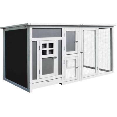 EASYCOMFORT Pollaio Grigio 4 Polli 160 X 75 X 80 Cm EASYCOMFORT Pollaio Grigio 4 Polli 160 X 75 X 80 Cm